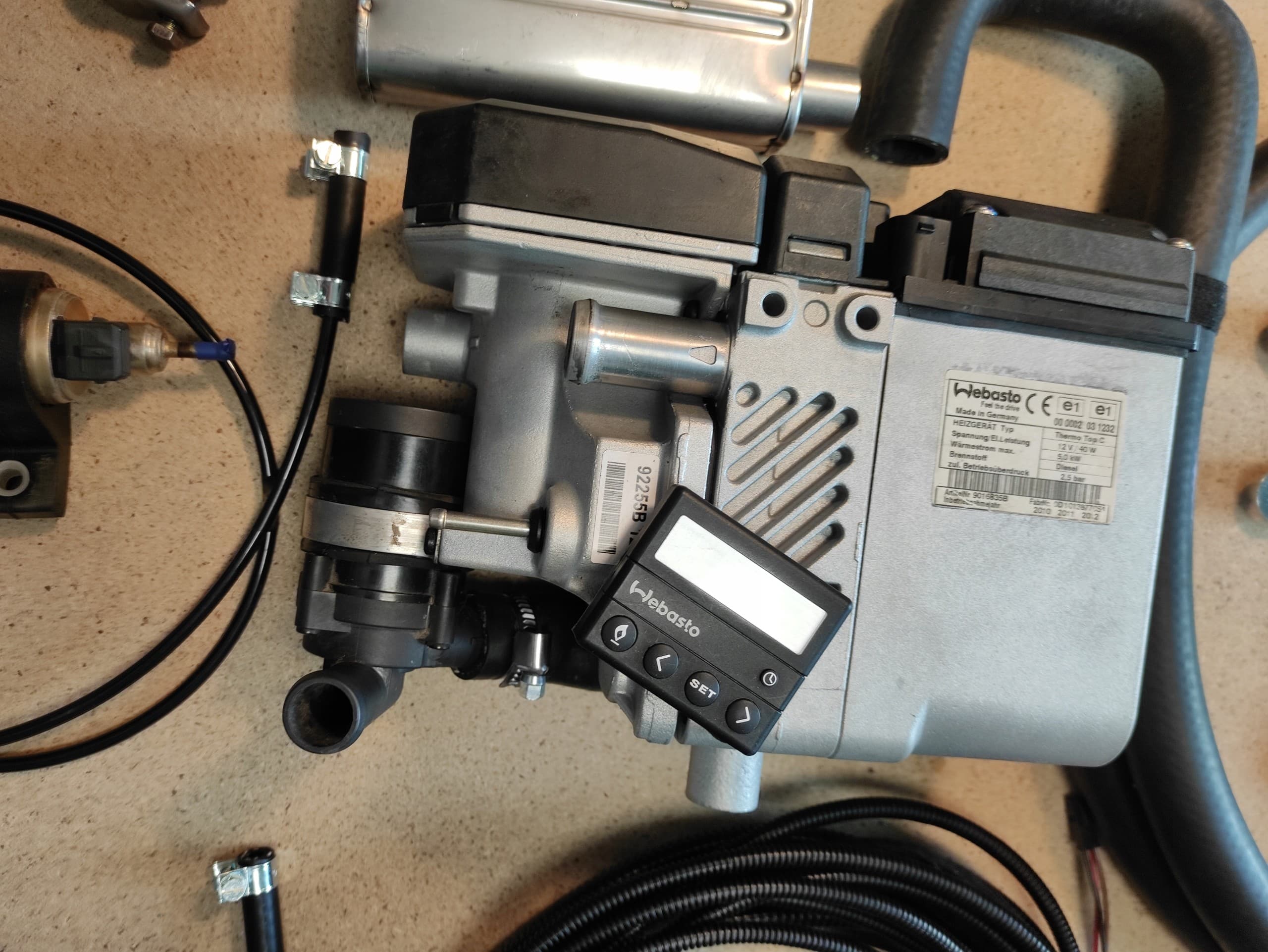 Kit de control remoto Webasto T91 para Audi Q7 4L diésel nuevo 10