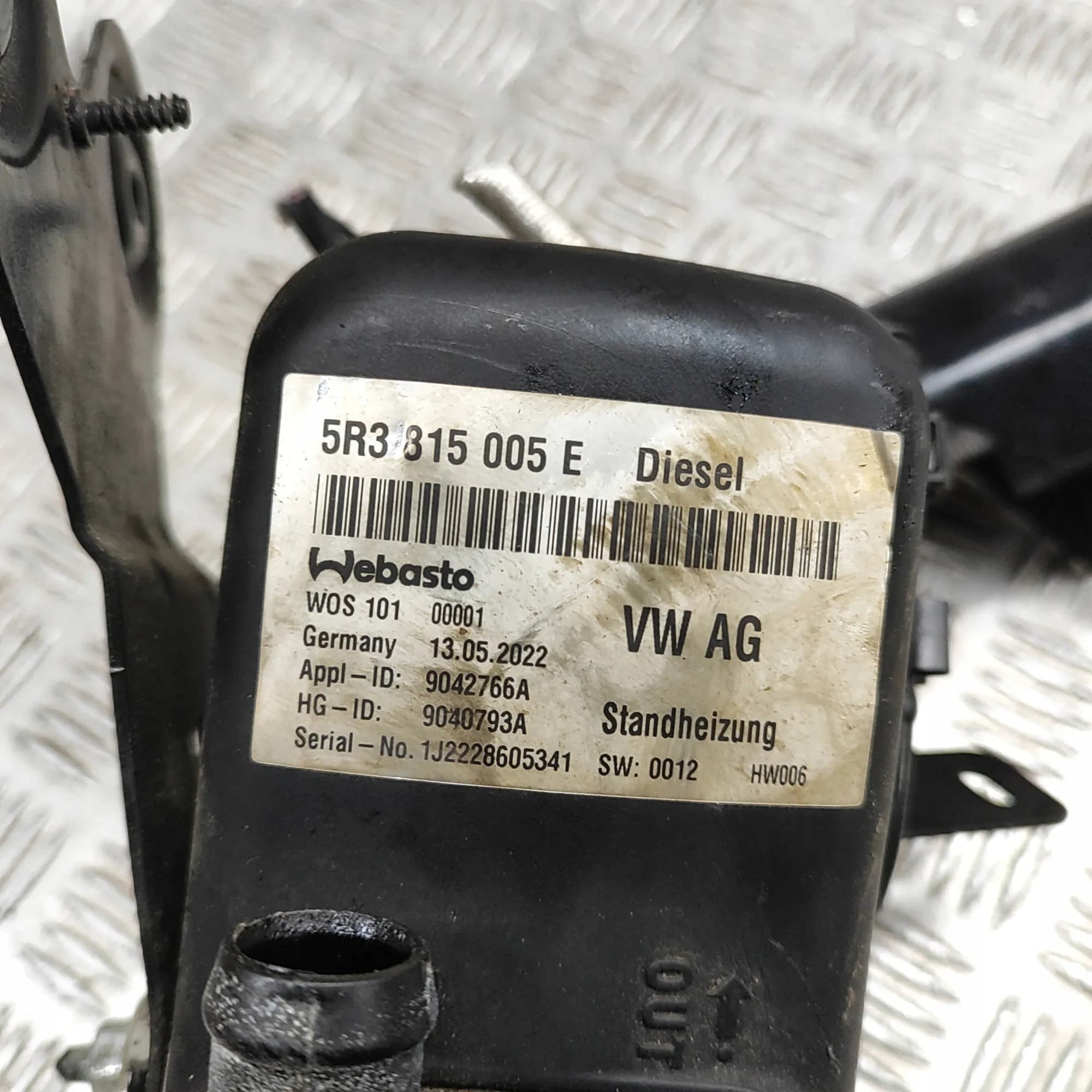 Webasto VW Caddy V (Sbb, Sbj) 9042766A 2.0L 90kW 2022 usado 8