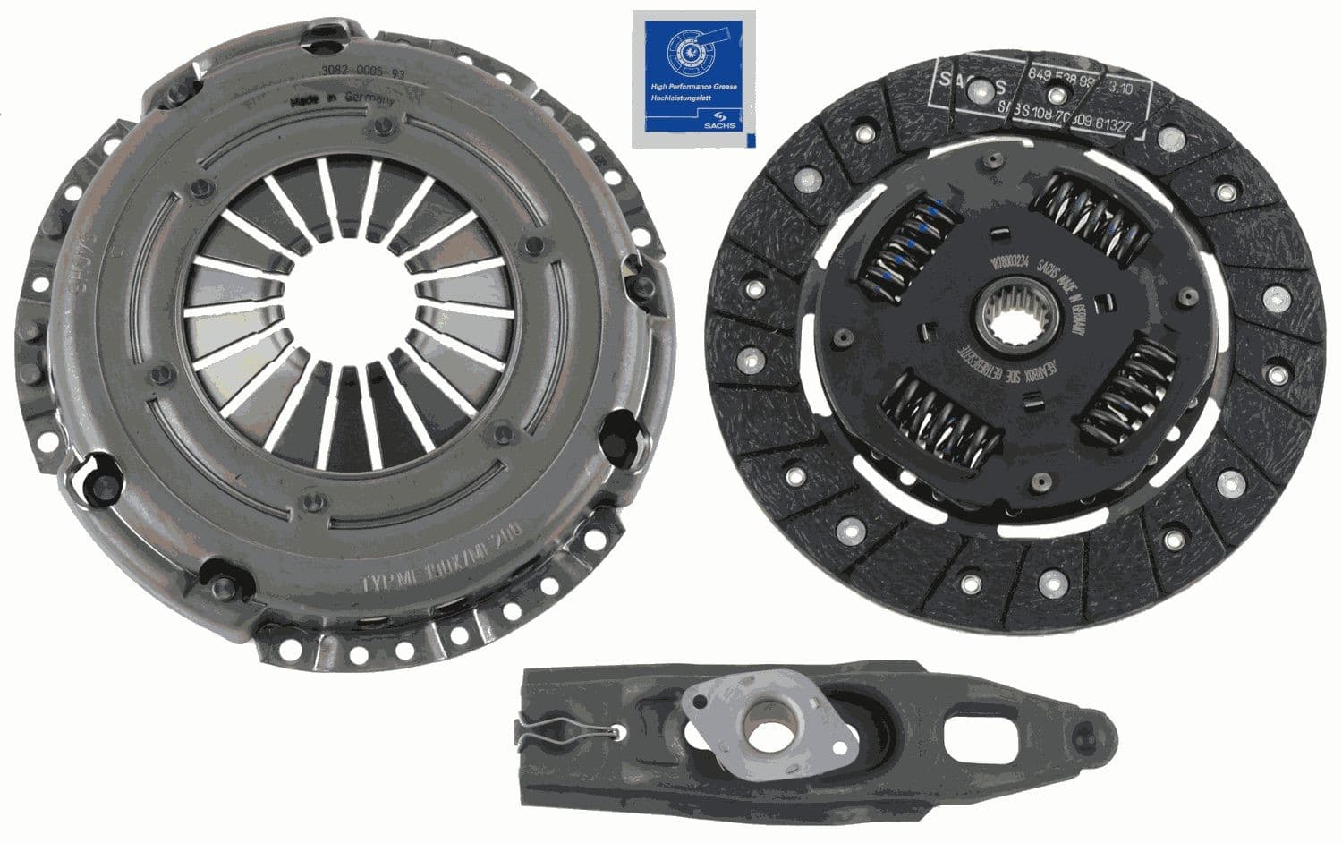 Sachs 3000 951 039 Juego de acoplamientos nuevo
