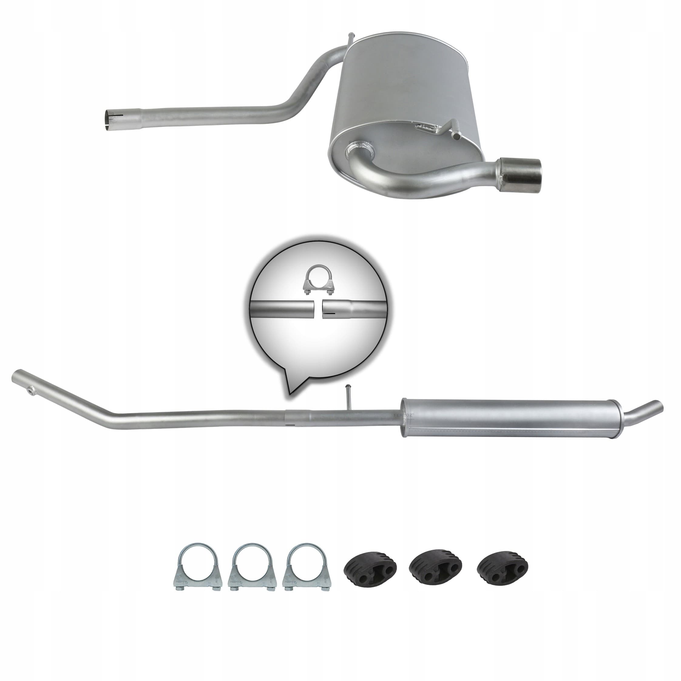 Kit de Silenciador para Dacia Duster 2010-2023 1.6 105 HP 4x4 nuevo