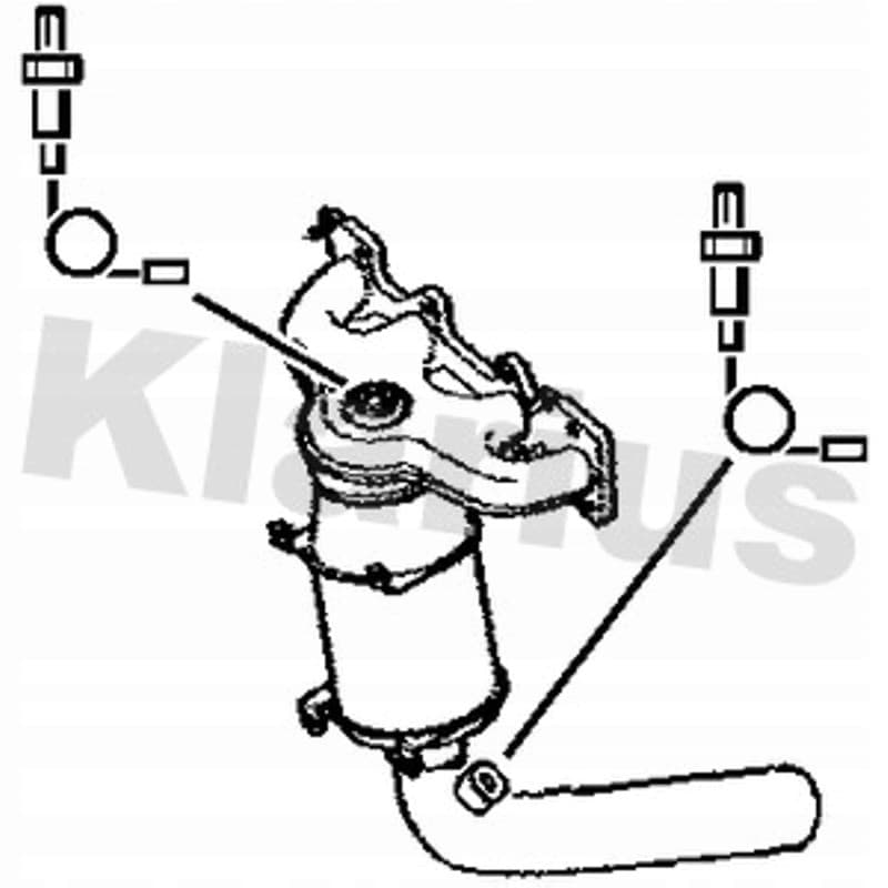 Klarius 323612 Catalizador nuevo 2