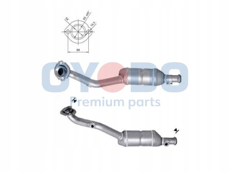 Catalizador Oyodo 10N0053-Oyo para Renault Clio II 1.2 Euro 4 nuevo 2