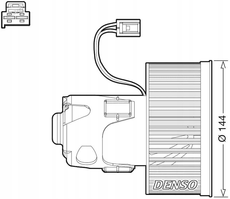 Ventilador interior Denso DEA05008 nuevo 2