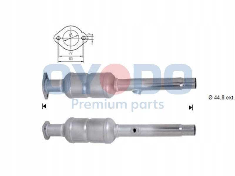 Catalizador Oyodo 10N0083-Oyo para vehículos Seat, Skoda y VW nuevo 2