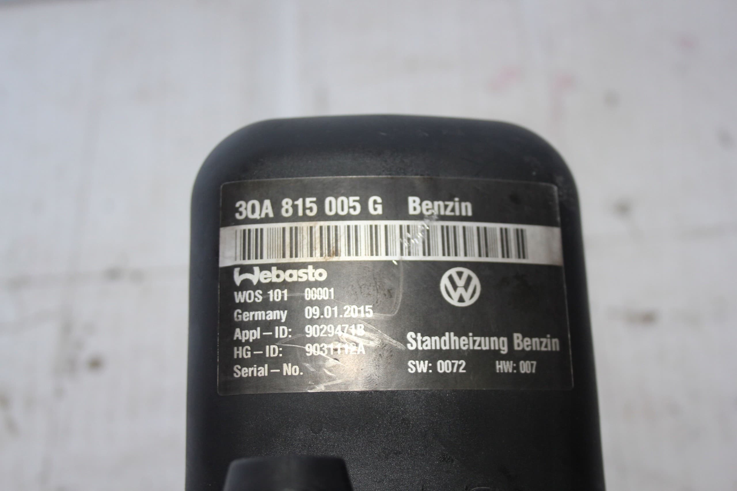 Webasto Skoda Superb VW Passat B8 3QA815005G usado 3