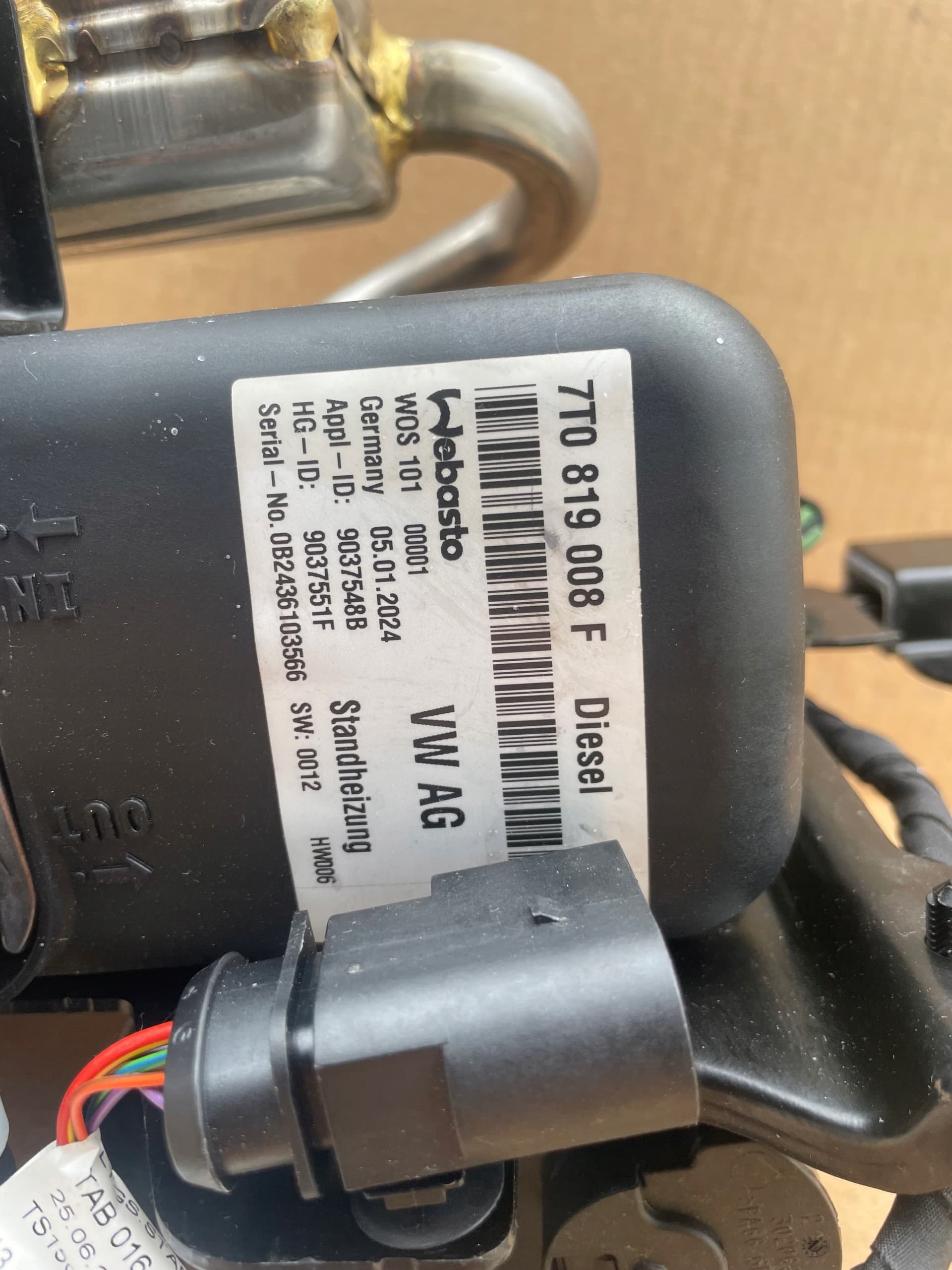 Webasto Completo VW T7 Multivan 7T0819008F Original nuevo 8