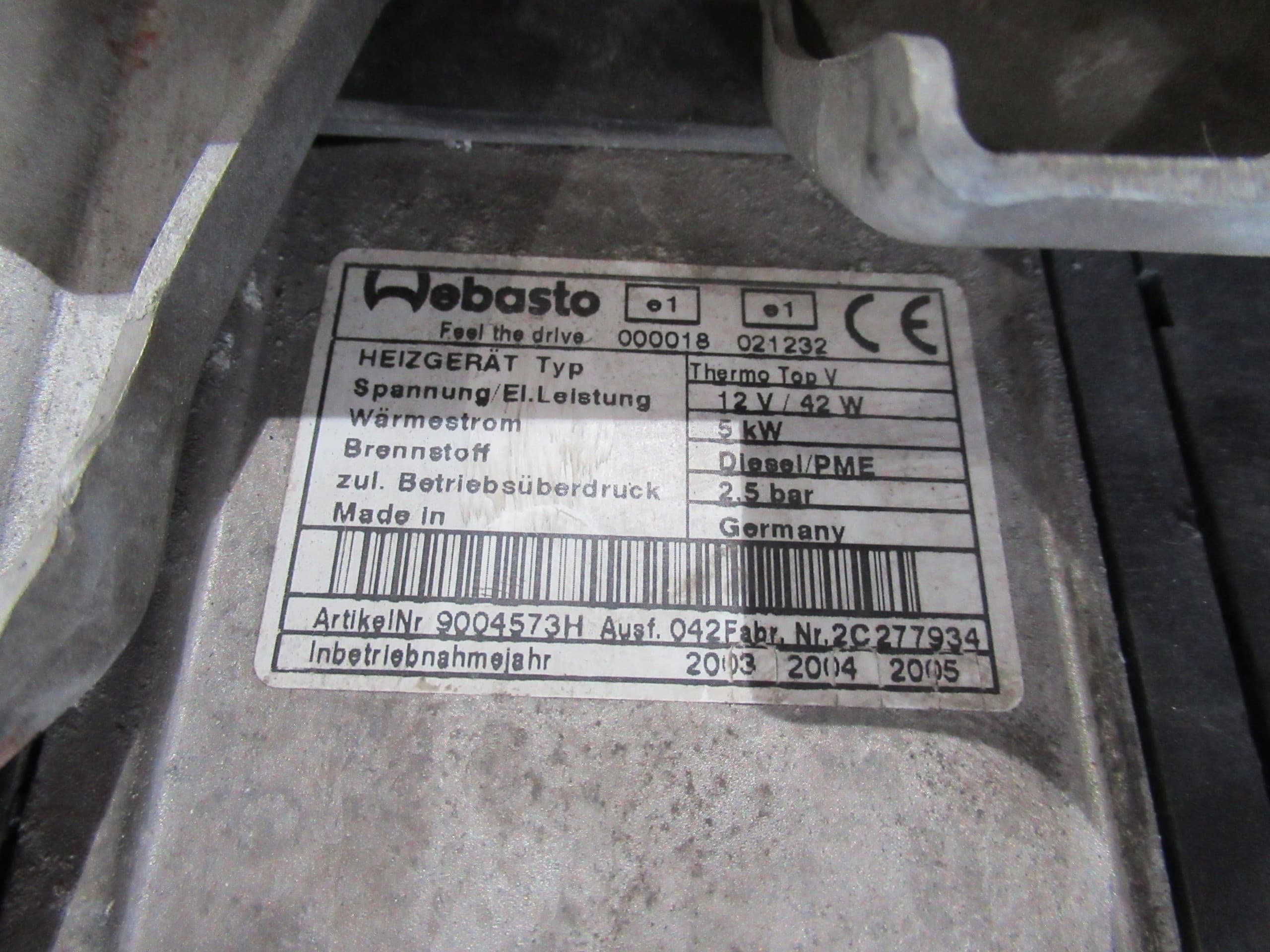 Calefactor estacionario Webasto VW Touran 1K0815065H usado 4