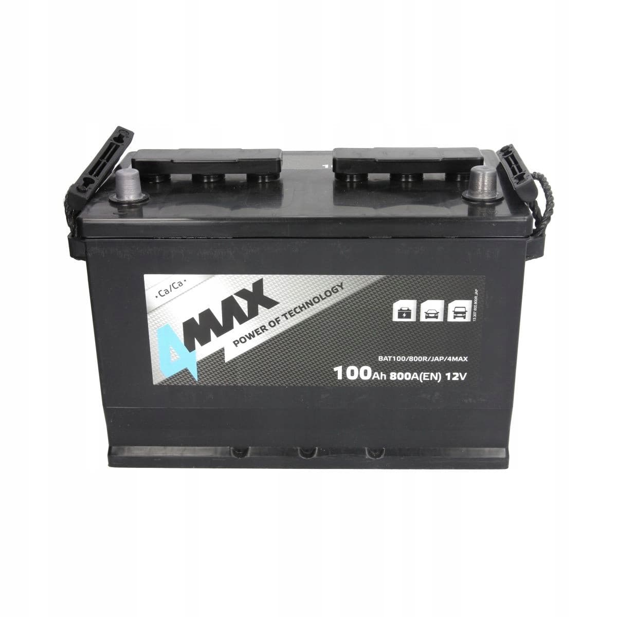 Batería 4MAX Ecoline 100Ah 800A P BAT100/800R/Jap/4MAX nuevo 2