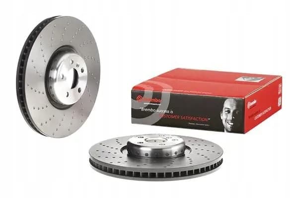 Disco de freno Brembo 09.D897.23 delantero izquierdo perforado nuevo