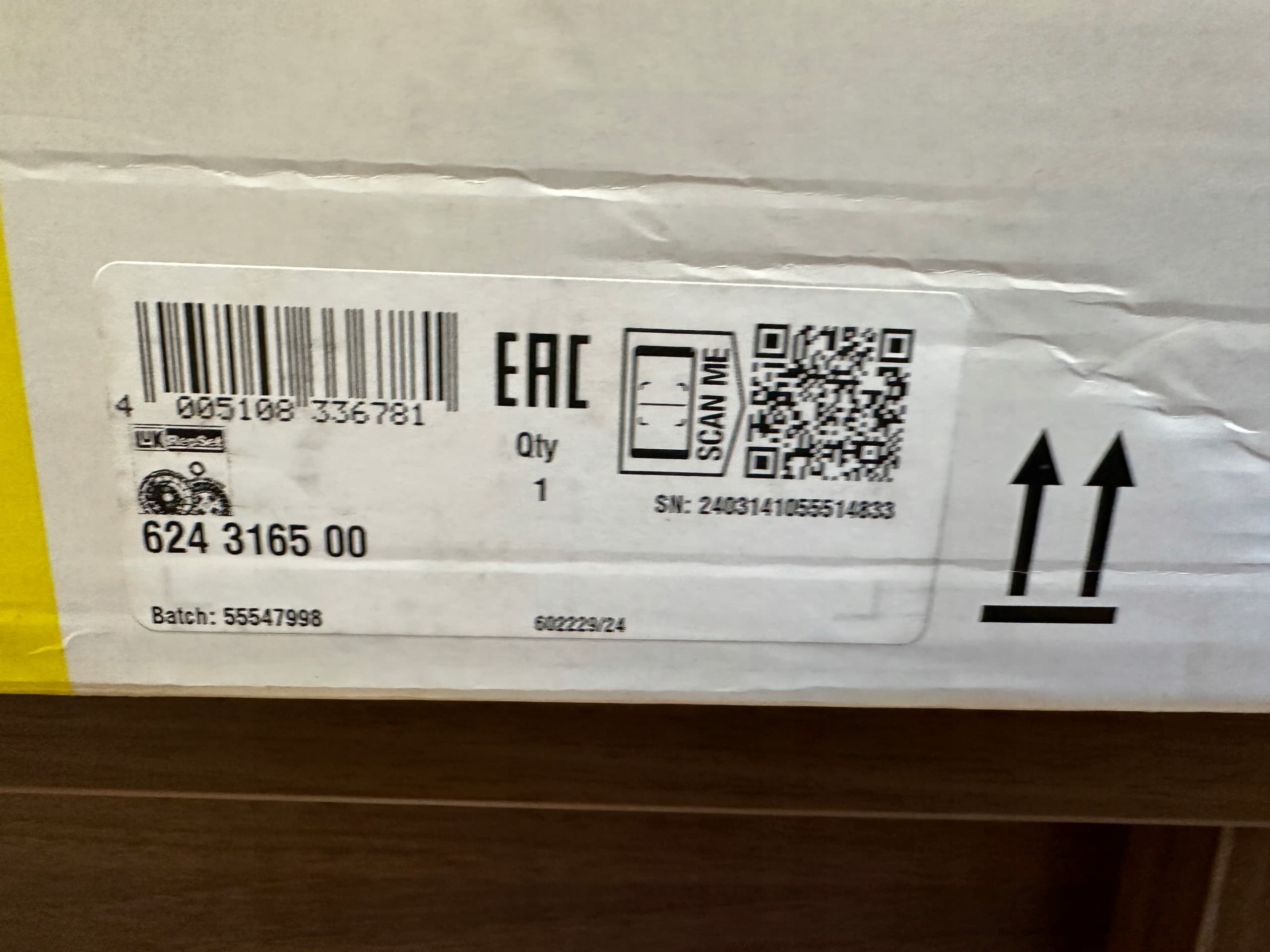 Kit de embrague Schaeffler LuK 624 3165 00 nuevo 2