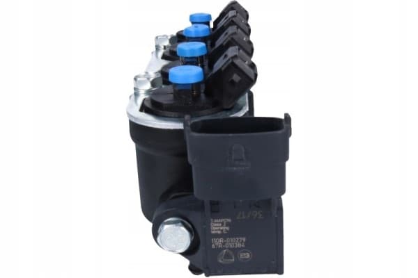 Riel inyector Med Landi Renzo azul con sensor usado 11