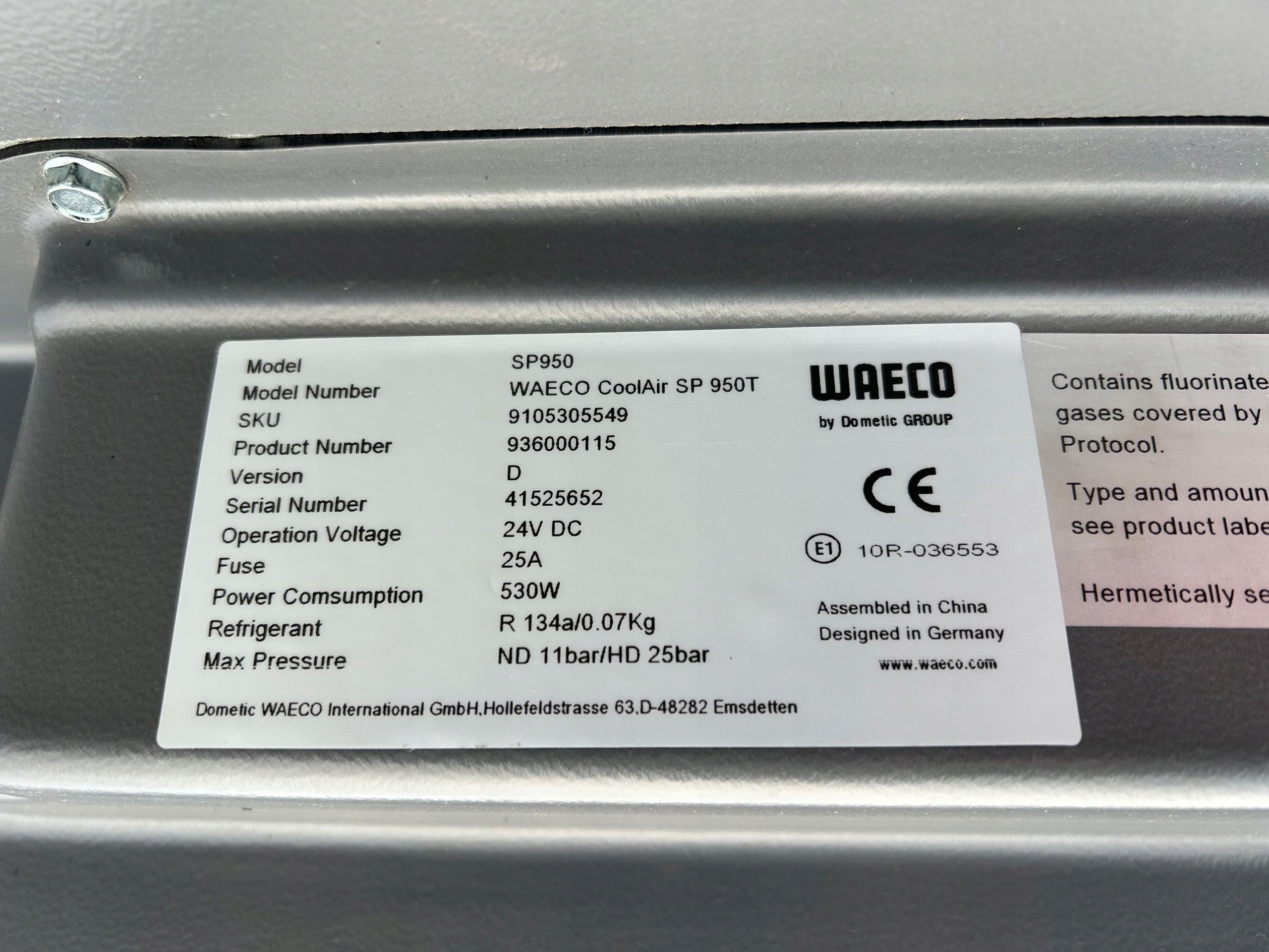 Aire Acondicionado de Aparcamiento Waeco CoolAir SP 950T usado 3
