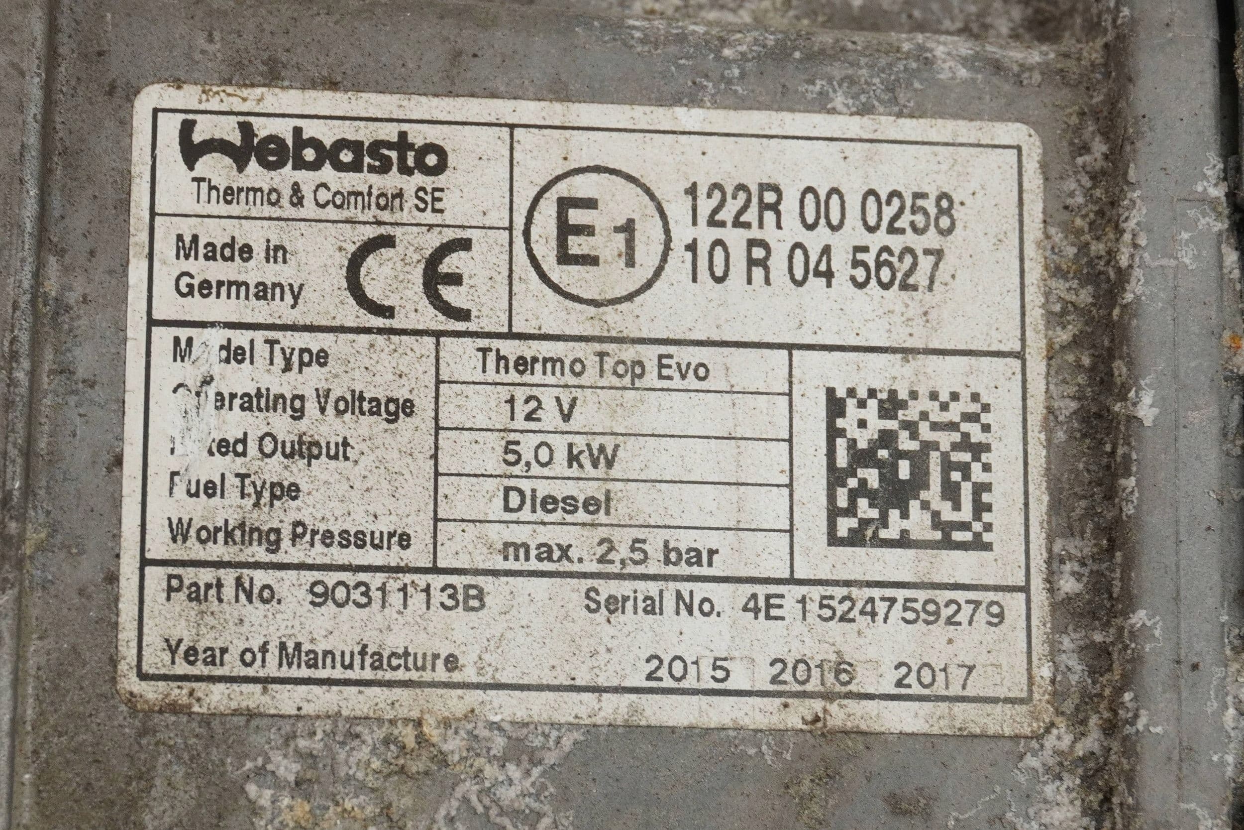 Calefactor estacionario Webasto para VW Passat B8 3Q0815005E usado 8