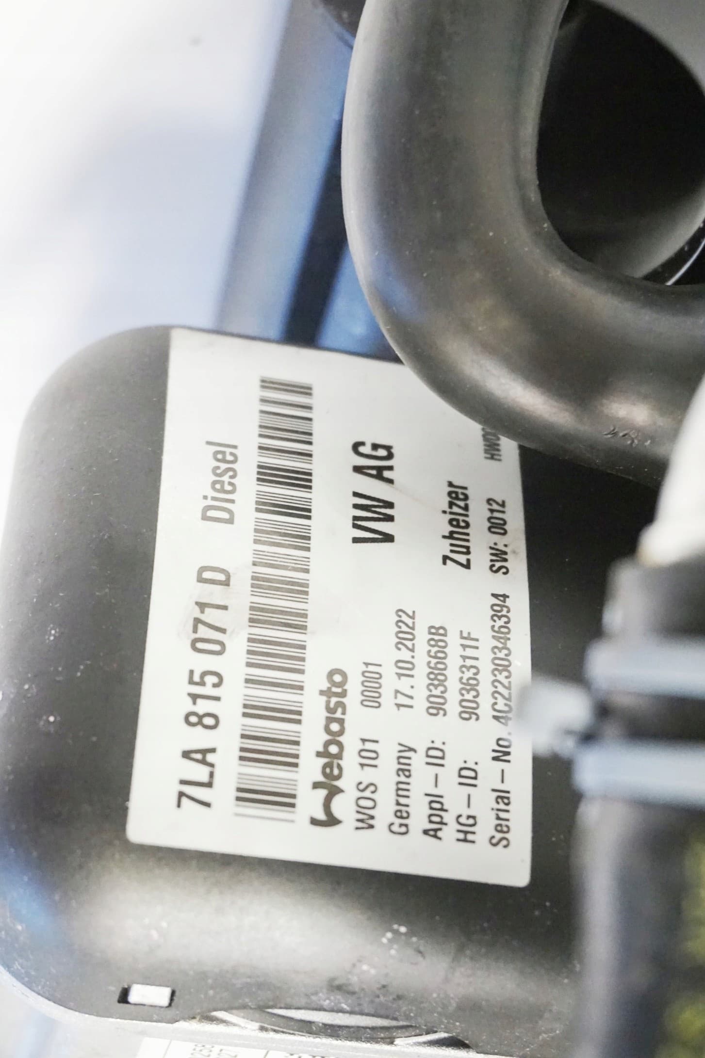Webasto VW T6 Lift T6.1 7LA815071D usado 3