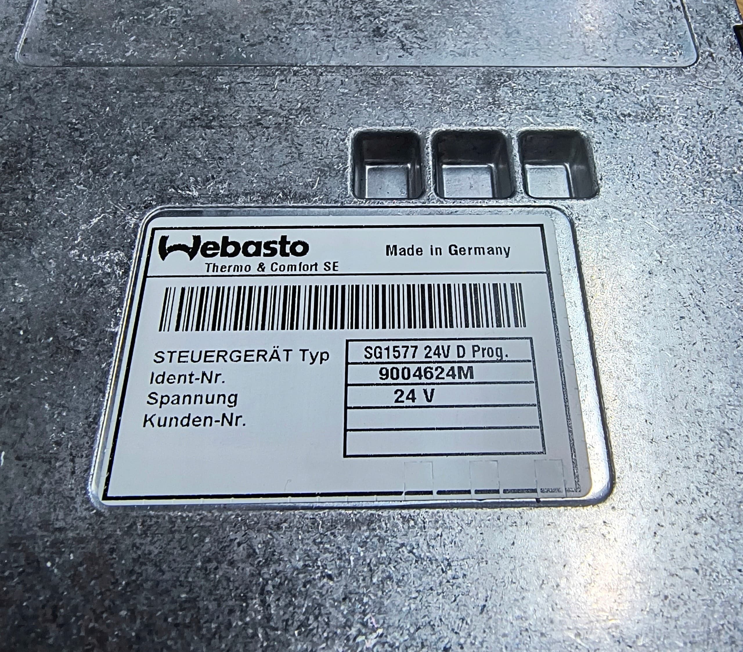 Calefactor Webasto Thermo 90 ST 24V nuevo 7