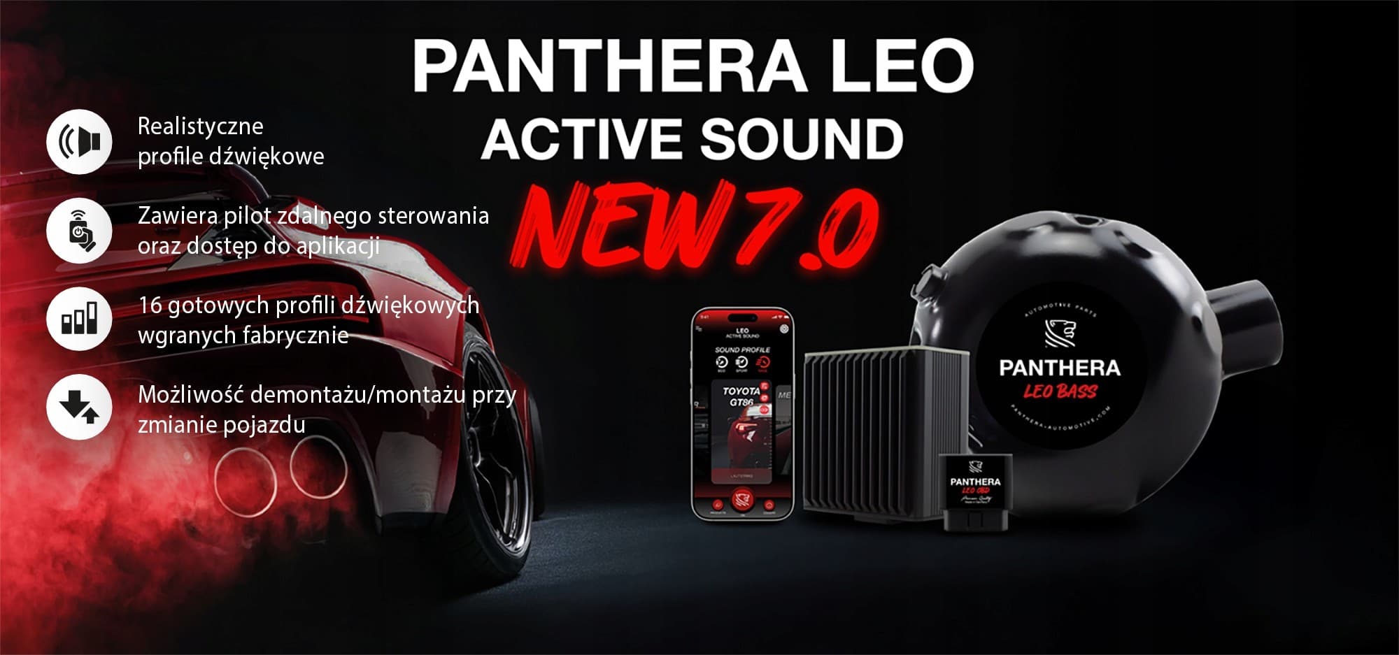 Panthera Leo Active Sound 6.0 para Honda Legend nuevo 3