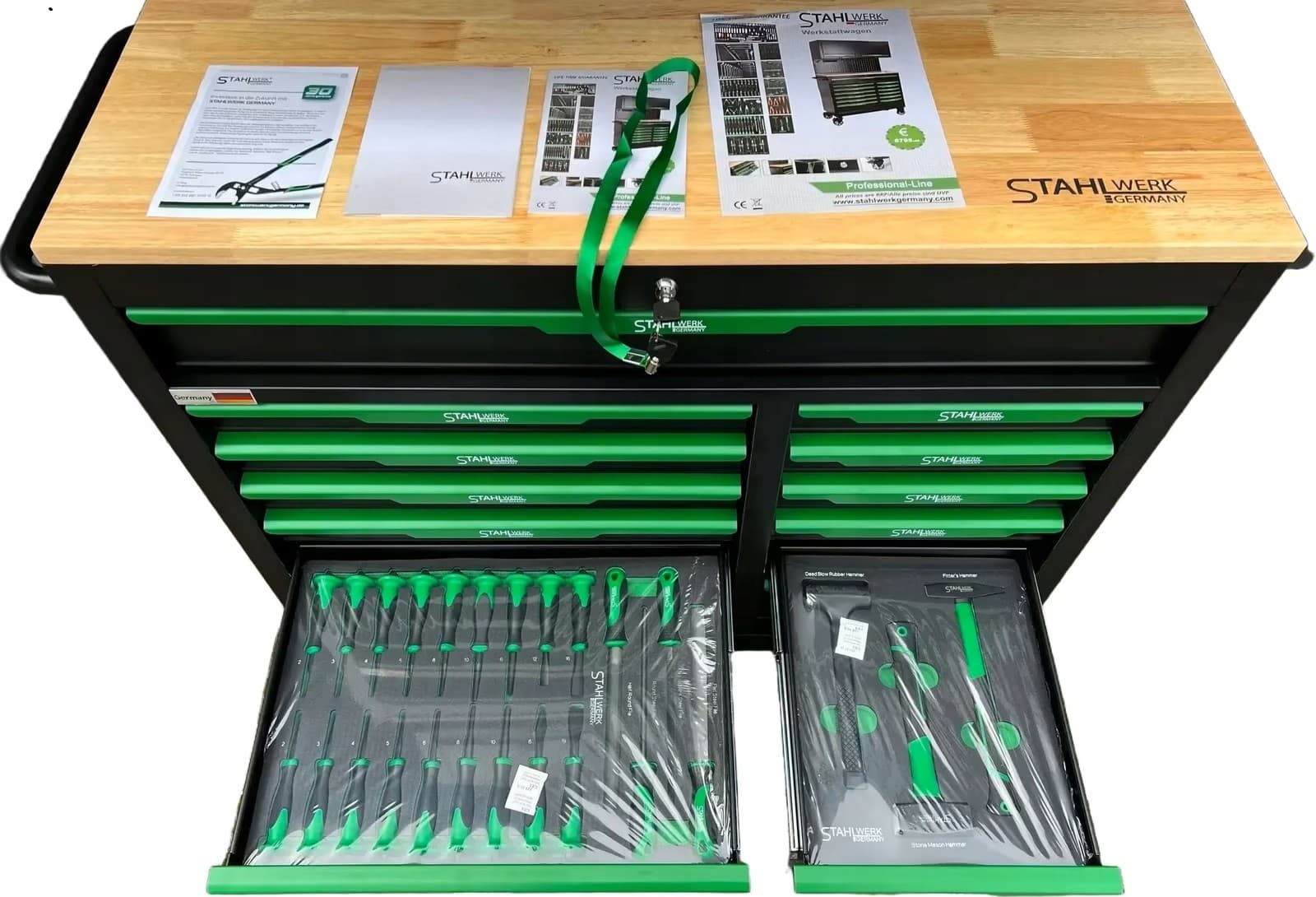 Caja de herramientas de taller Stahlwerk Germany SW10 usado 8