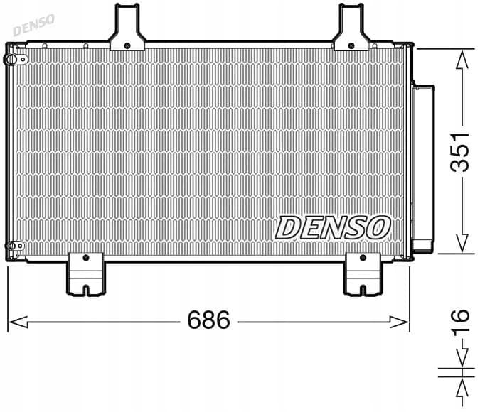 Condensador de aire acondicionado Denso DCN40028 nuevo 2