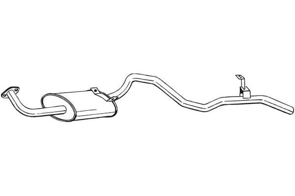 Bosal 286-039 Silenciador trasero nuevo
