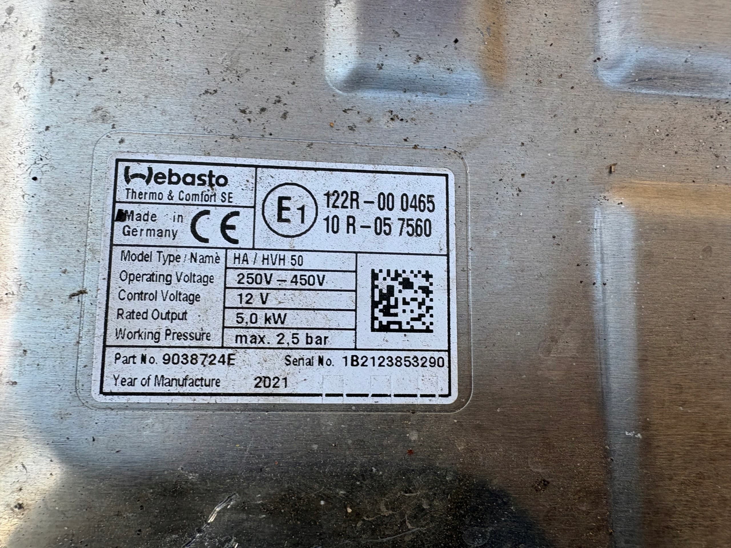 Calefactor estacionario Webasto Volvo 9038724E usado 6