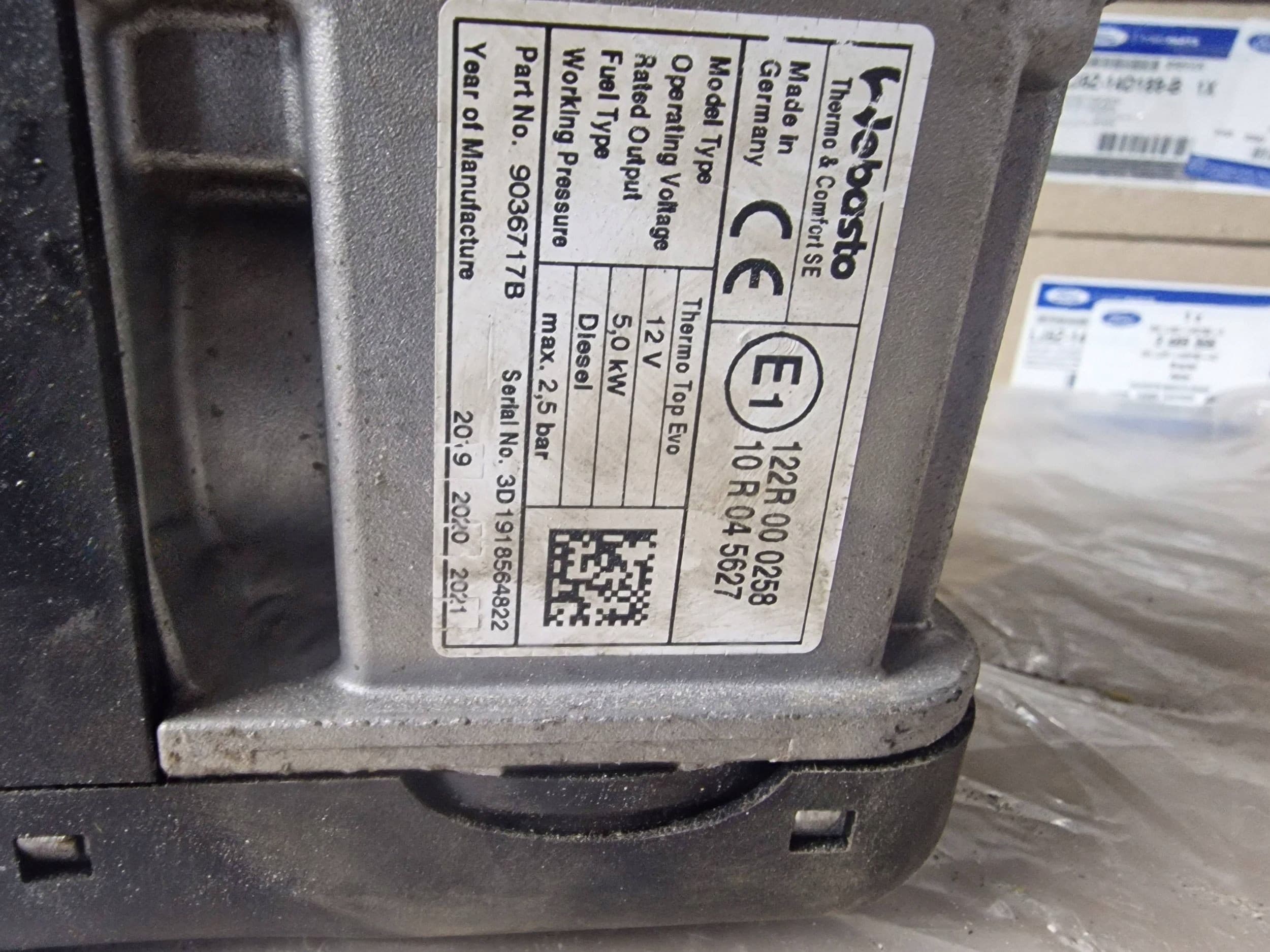 Webasto Thermo Top Evo 5kW usado 7