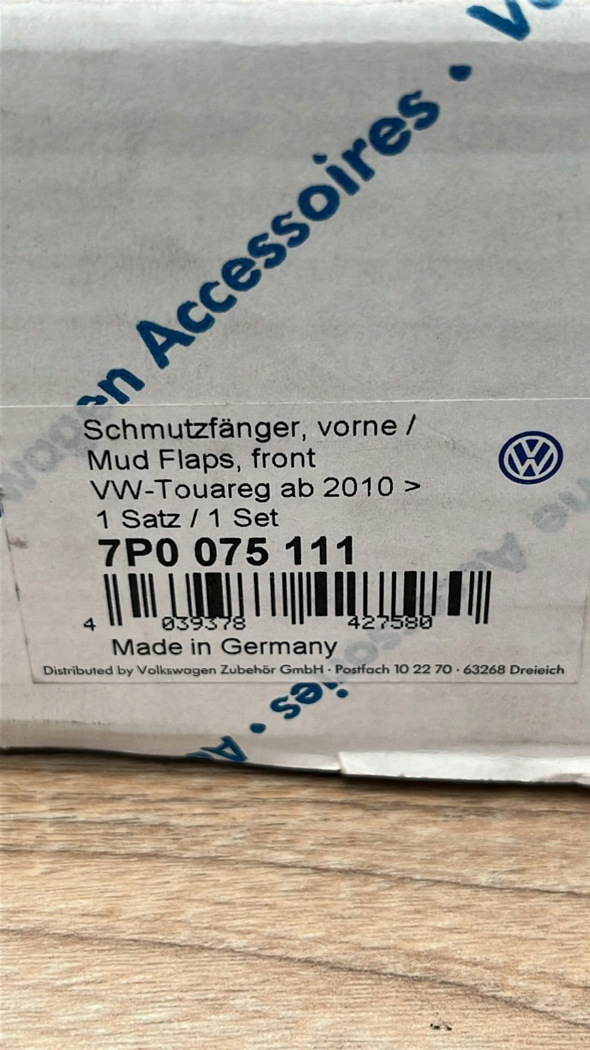 7P0075111 Guardabarros delanteros para VW Touareg (2010-2018) nuevo 2