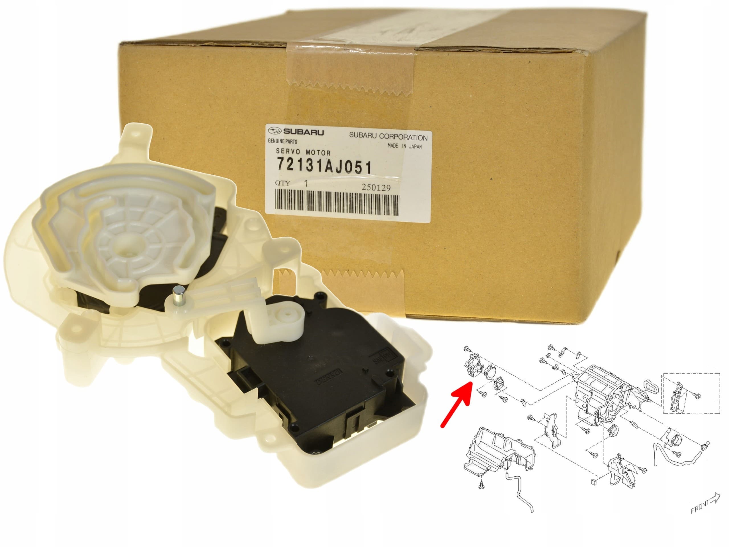 Motor del ventilador para Subaru Legacy V 09- nuevo