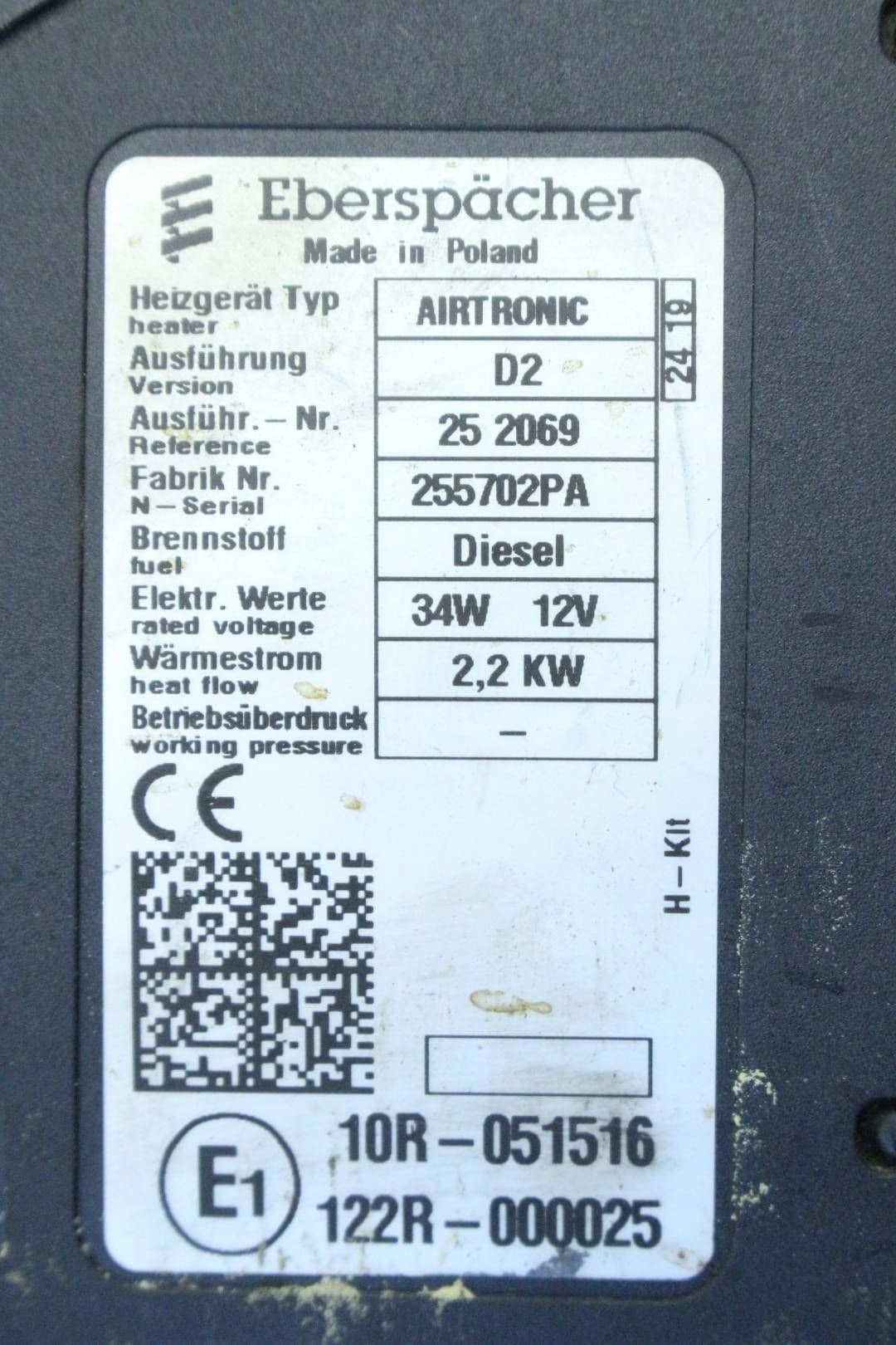 Calefactor estacionario (Webasto) Renault Master Iii 252069 usado 4