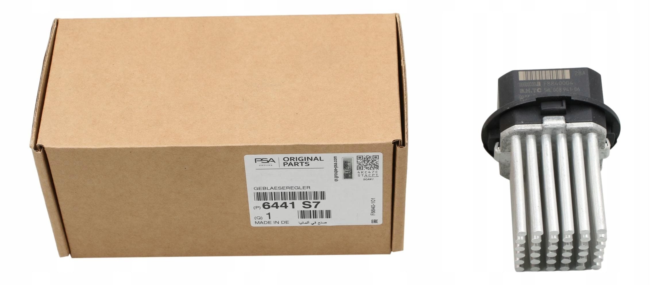 Resistencia de soplador OE Citroën 6441S7 nuevo