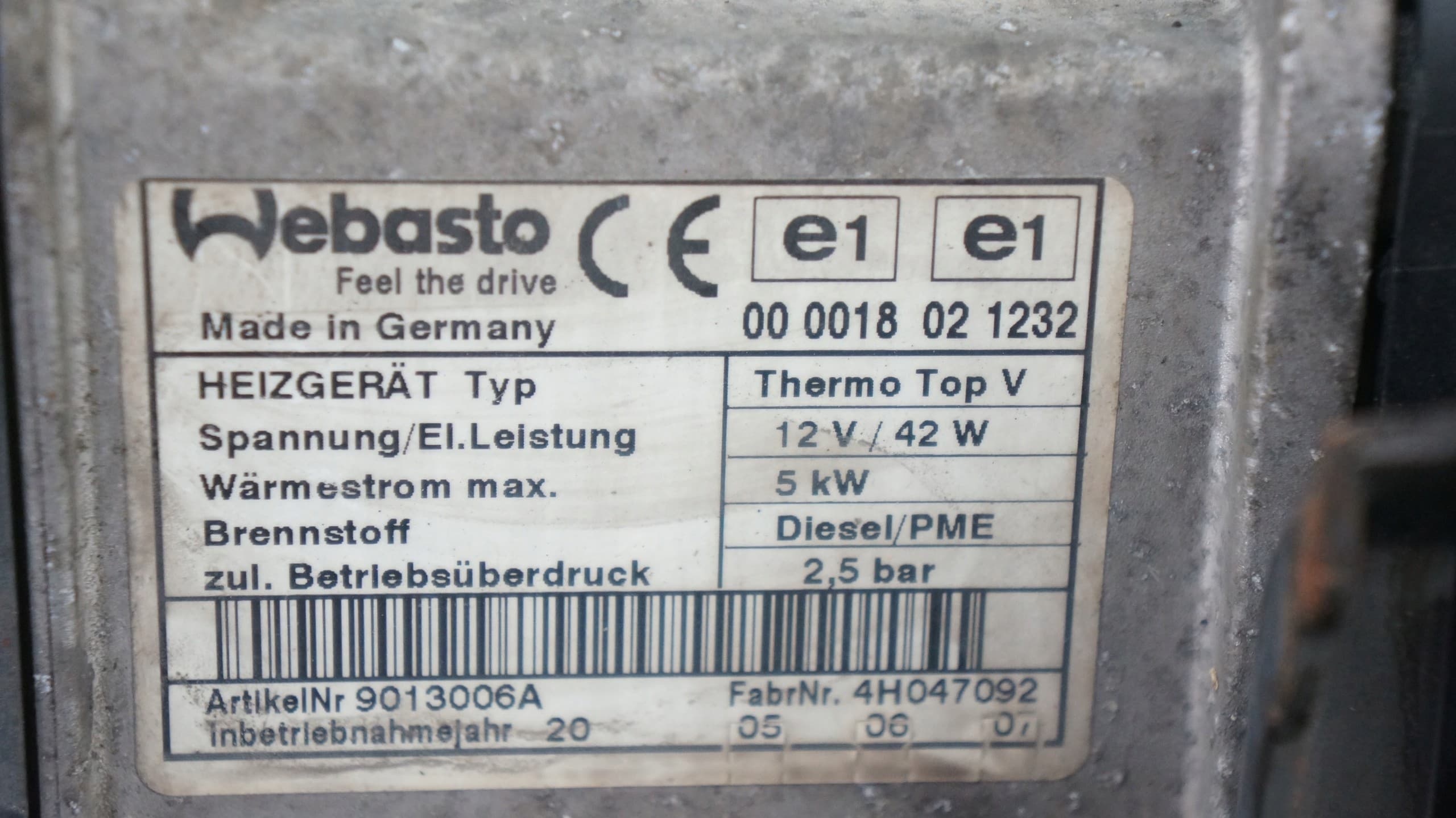Calefactor Webasto VW Touran 1T 2004-2005 1K0815005FR usado 7