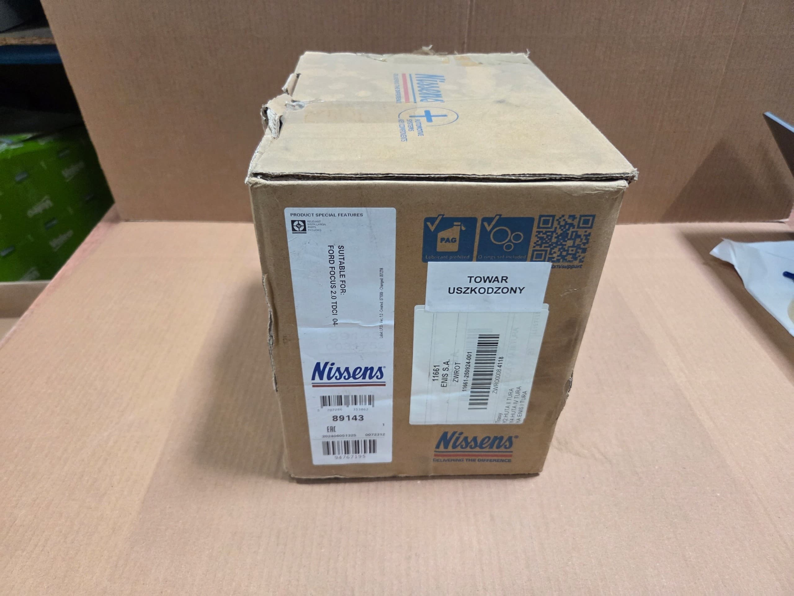Compresor de aire acondicionado Nissens 89143 nuevo 5