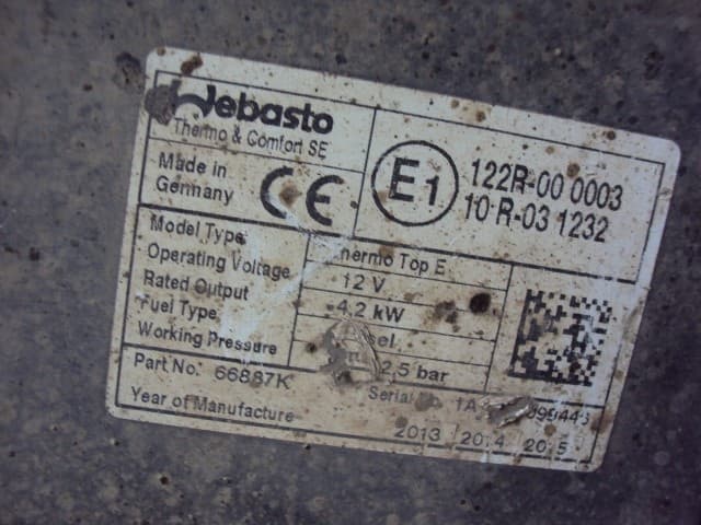 Webasto Thermo Comfort para Opel Insignia y Astra usado 6