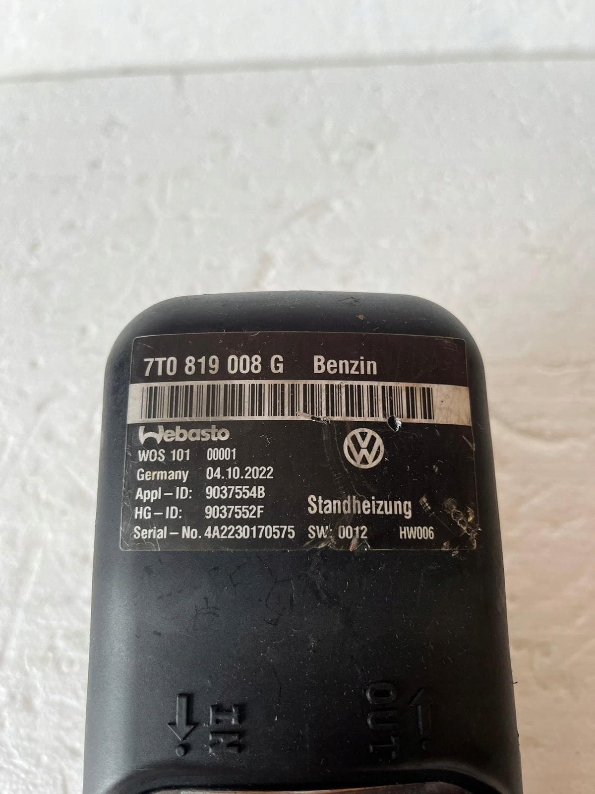 Webasto VW 7T0819008G usado 3