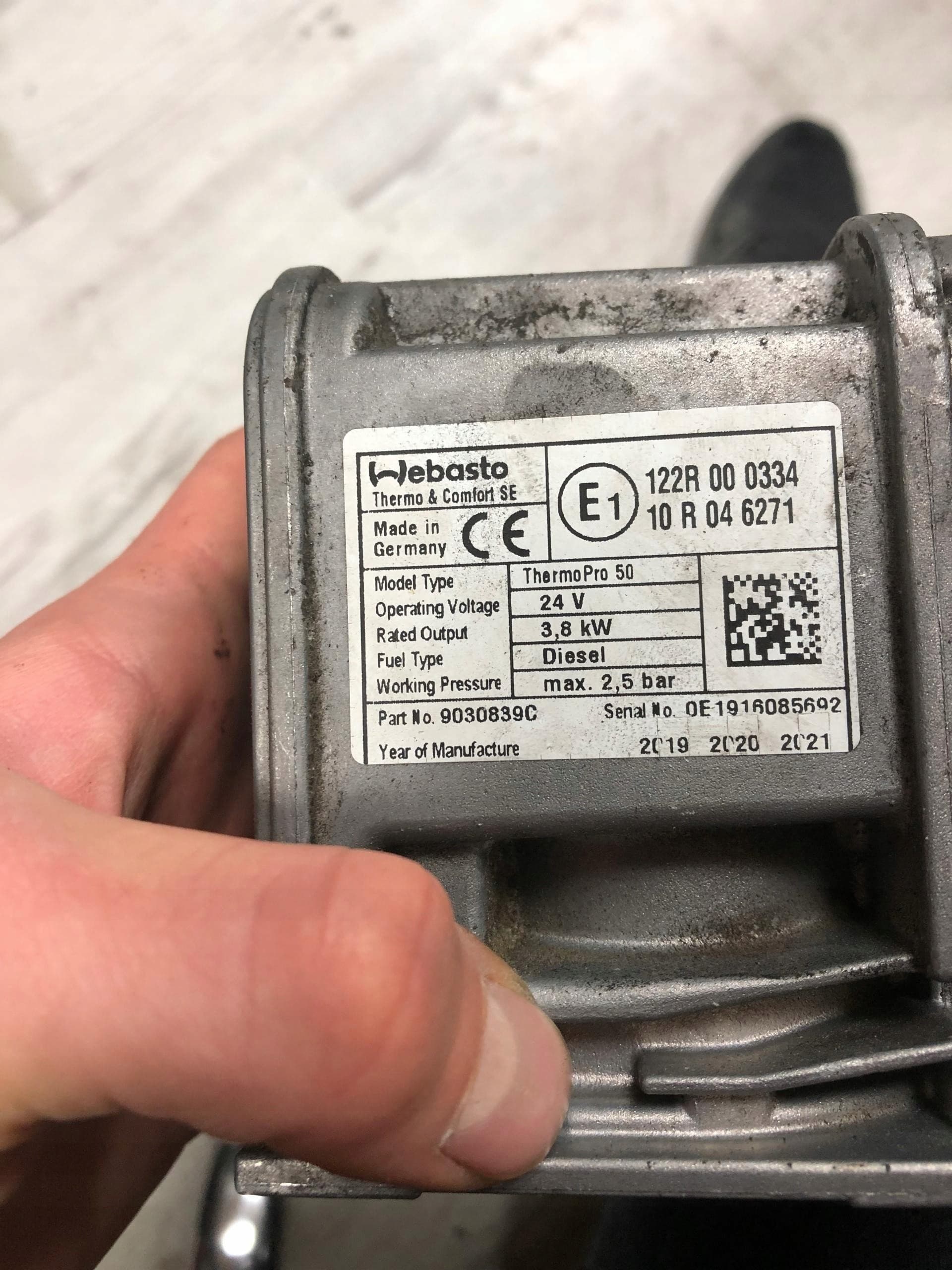 Webasto 122R000334 para Mercedes Atego y Actros usado 4