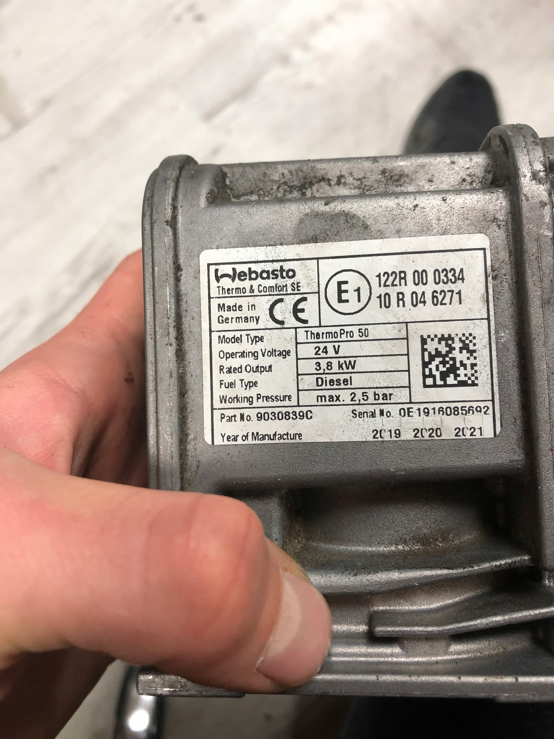 Webasto 122R000334 para Mercedes Atego y Actros usado 8