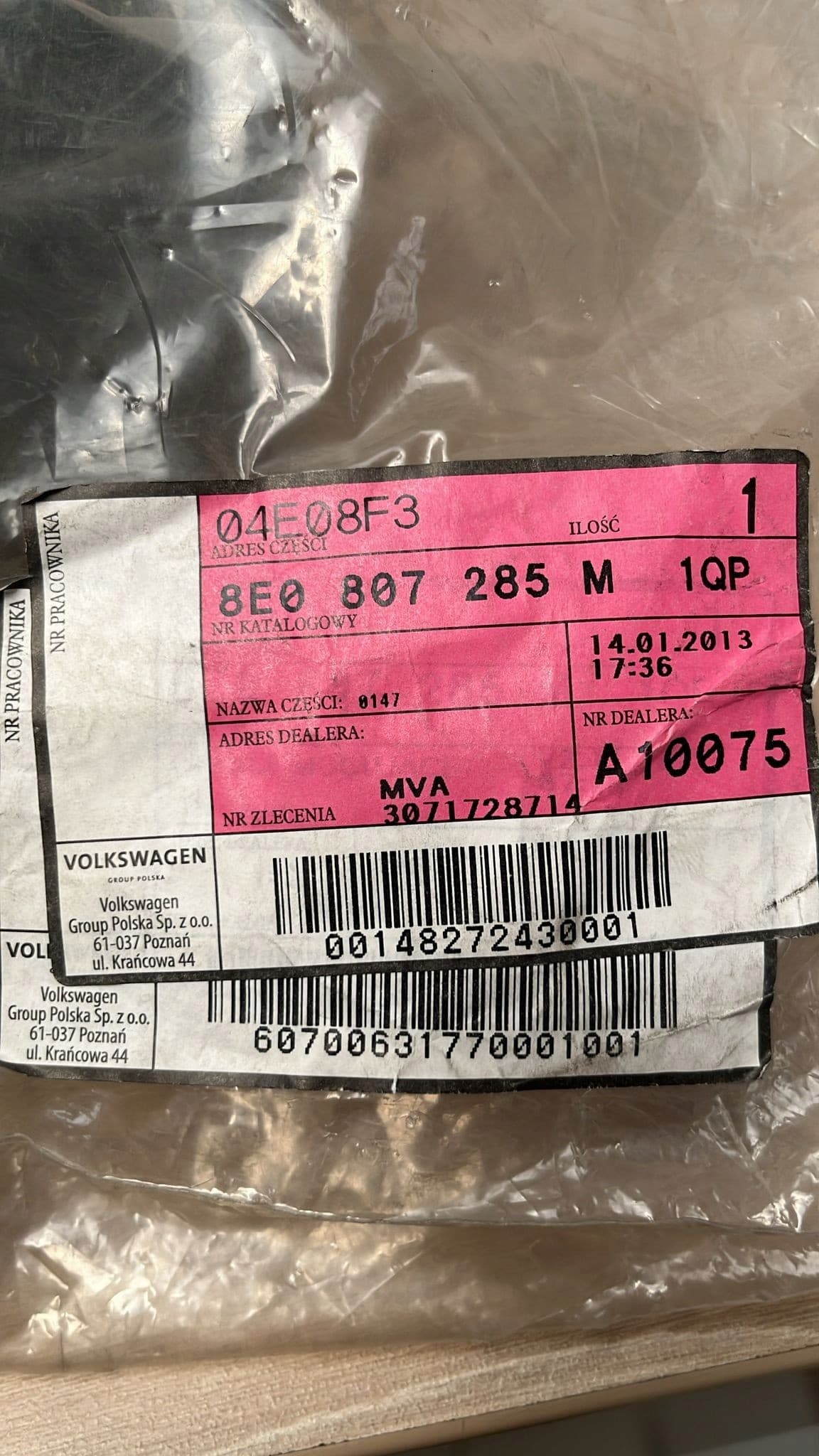Vag Original 8E0807285M1QP nuevo 4