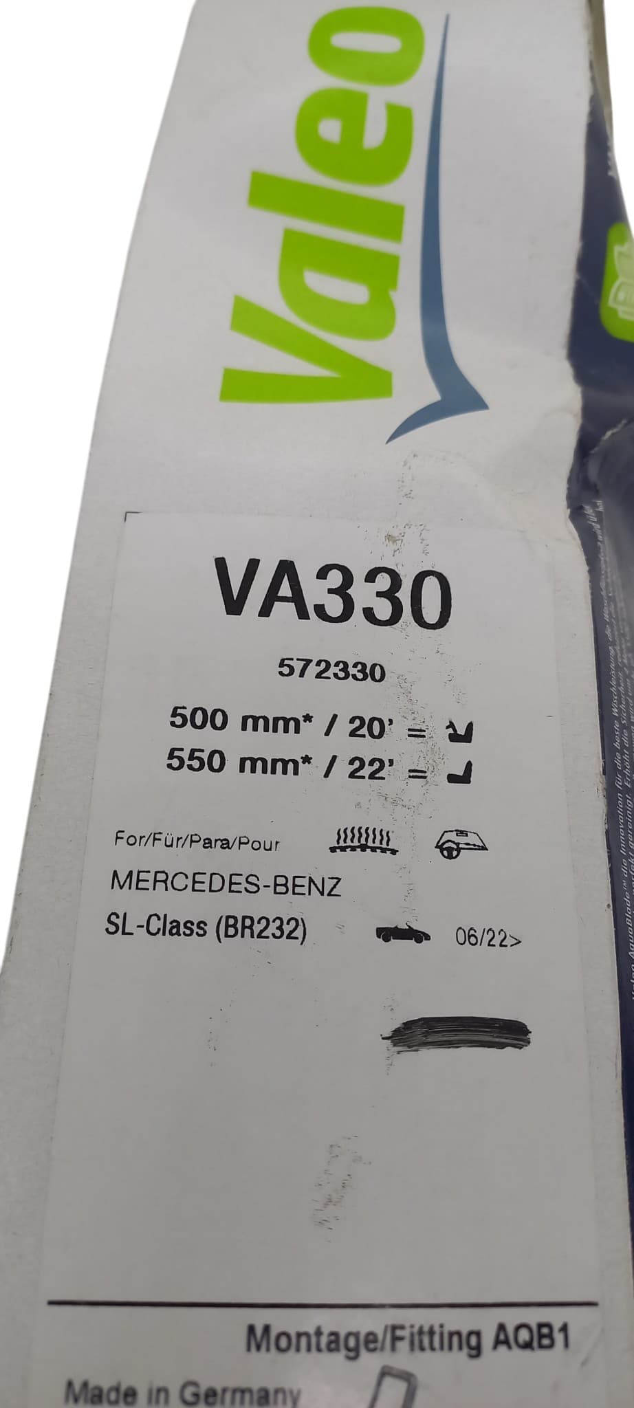 Valeo 572330 Escobillas Limpiaparabrisas nuevo 4