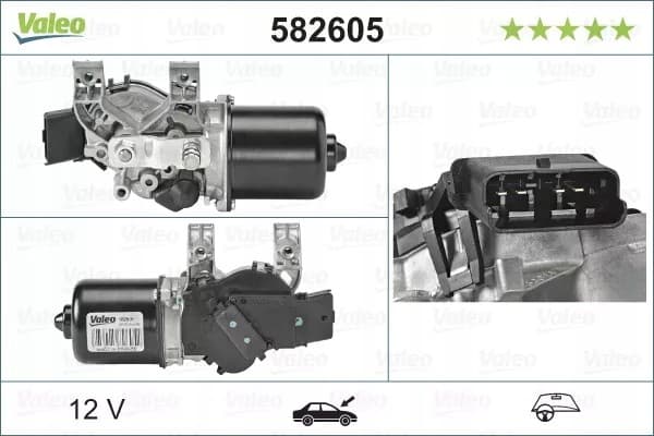 Motor de limpiaparabrisas Valeo 582605 para Renault Kangoo nuevo 5