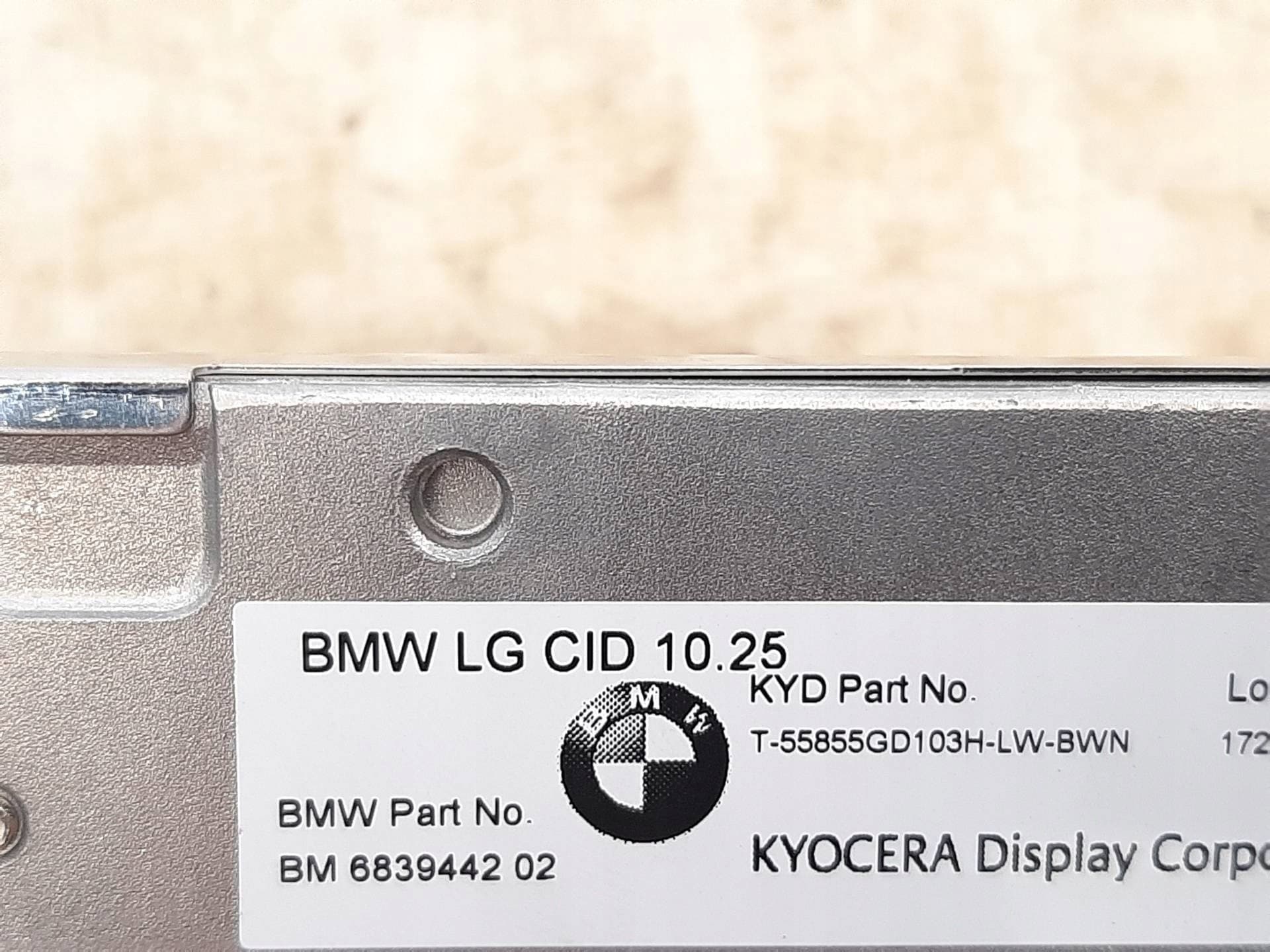 Pantalla Monitor BMW G11 G12 6801300 6839442 nuevo 3