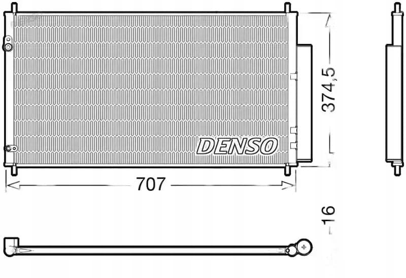 Denso DCN40025 Condensador para Aire Acondicionado usado