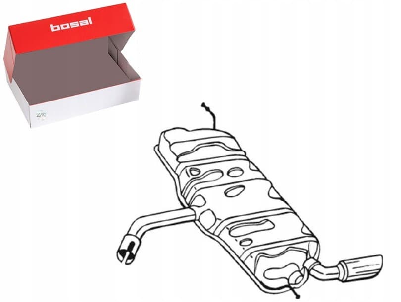 Bosal 105-503 Silenciador Trasero para Audi A3 1.6 (2003-2012) nuevo
