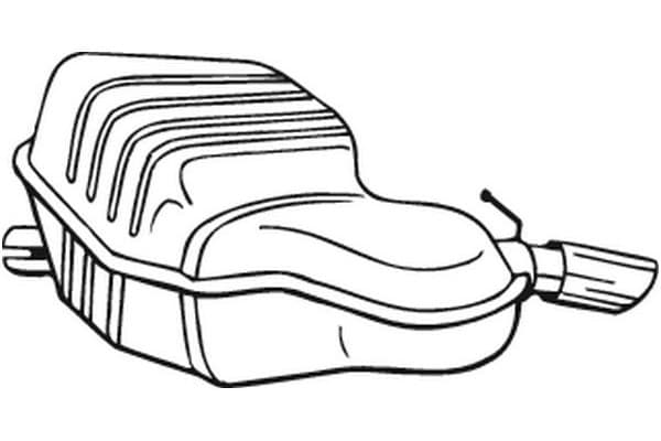 Bosal 235-149 Silenciador final nuevo