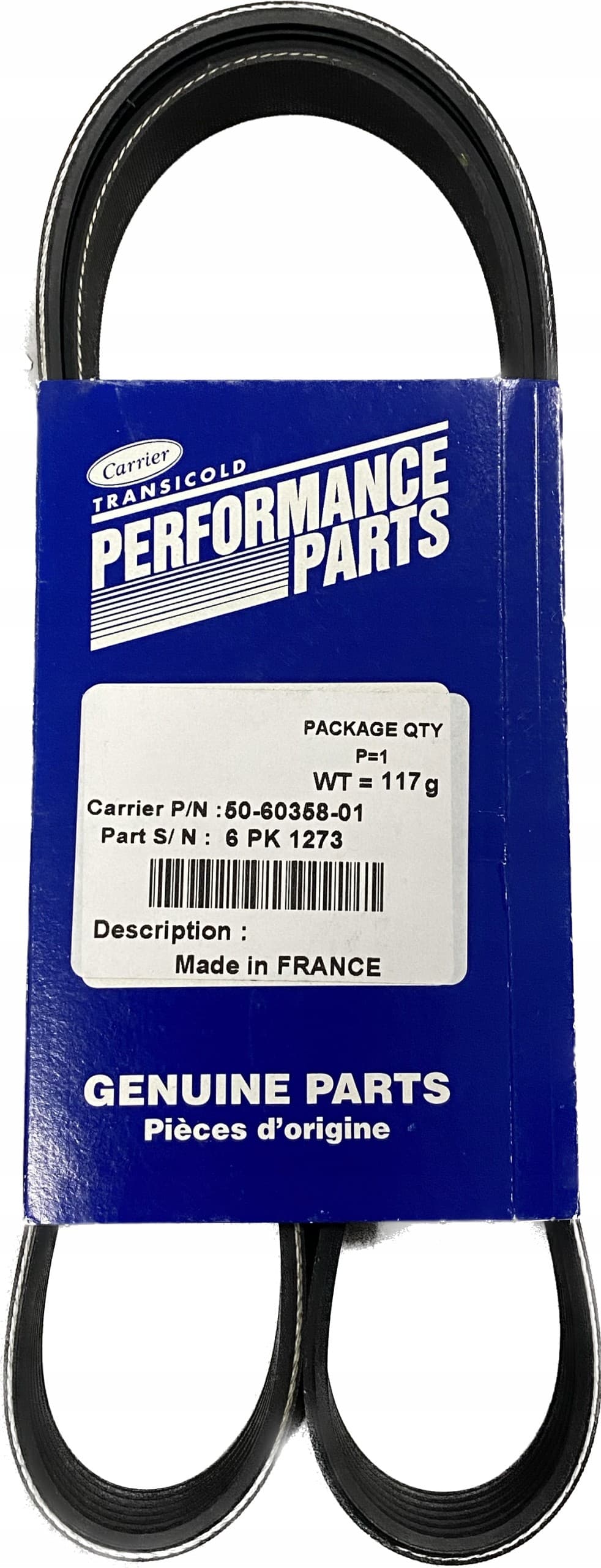 Correa Flexonik 6PK 1273 Carrier Vector 1350 50-60358-01 nuevo