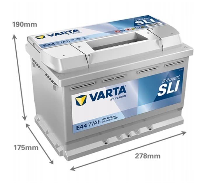 Batería Varta Silver E44 12V 77Ah 780A nuevo 4