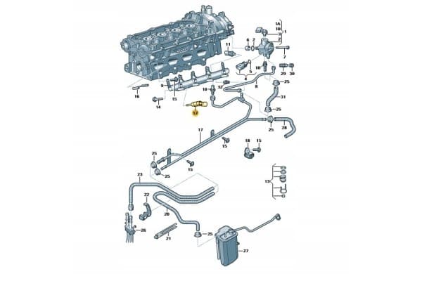 Válvula Inyectora Original Audi 06F906036F nuevo