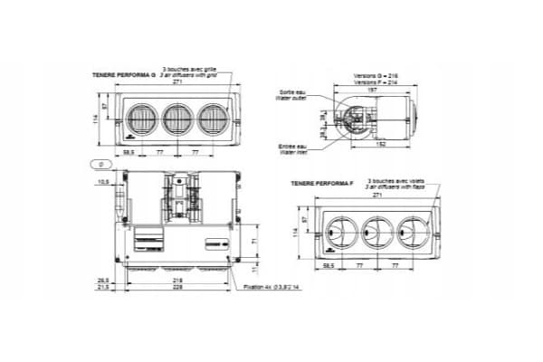 Calentador de Agua Universal Siroco 12V 6kW nuevo 3