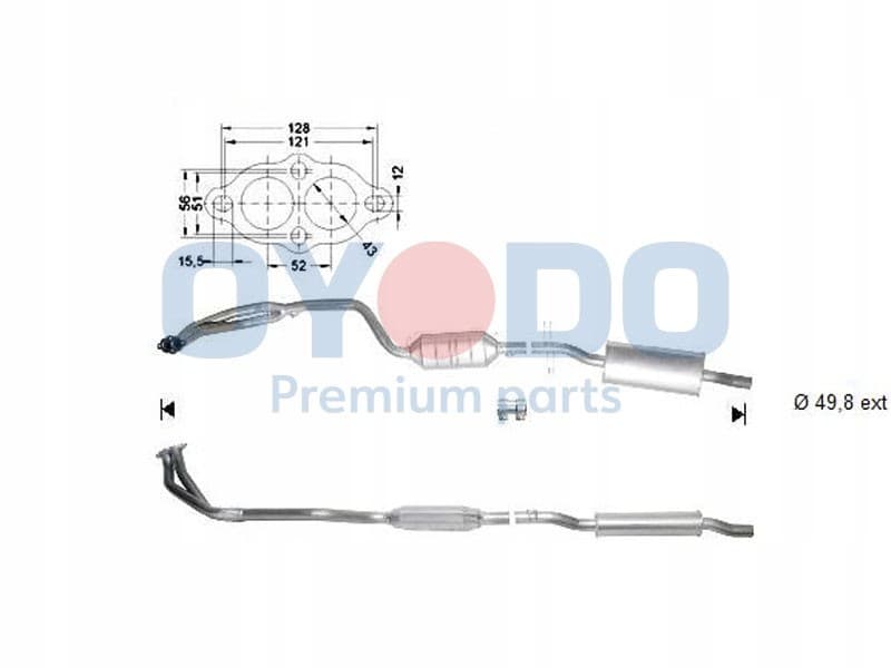 Catalizador Oyodo para BMW usado 3