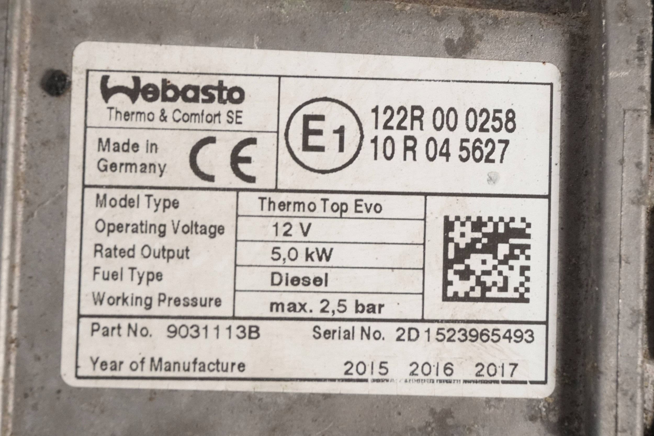 Calefactor estacionario Webasto VW Passat B8 3Q0815005E usado 8