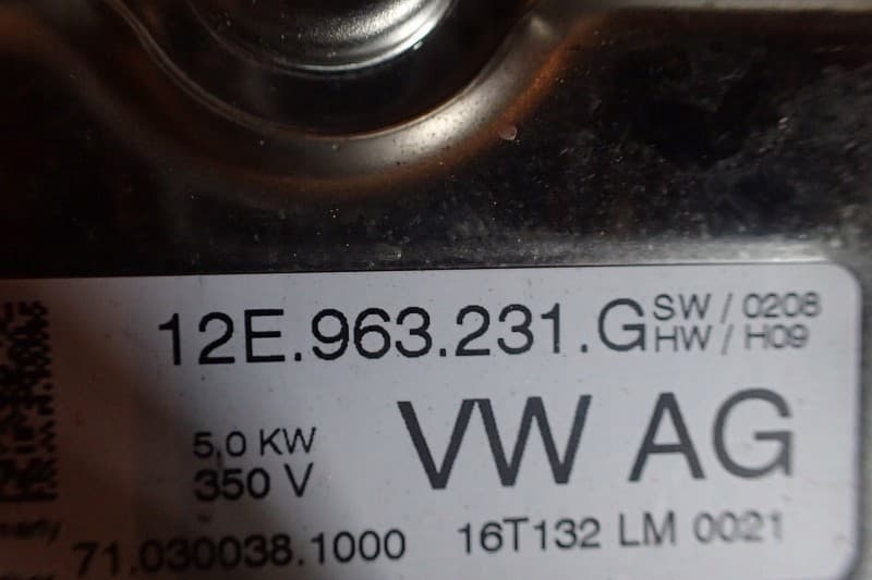 Calefactor Auxiliar Webasto Original para VW e-Golf usado 6