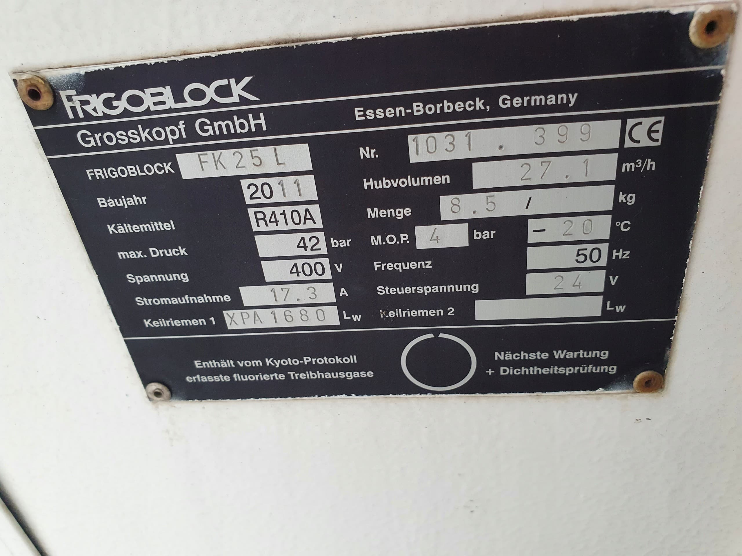 Unidad de refrigeración Frigoblock FK25L, Carrier usado 6